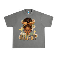 Tornado believe praying afro messy bun Urban Heavy Tee - texasbilliewilder