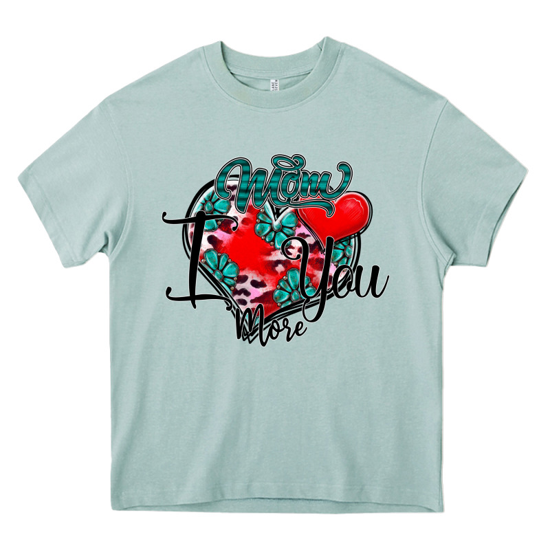 Mom I You More Heavy Core Tee by SublimationCraftShop | Teevron