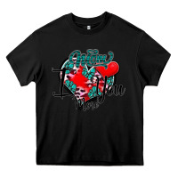 Black Mom I You More Heavy Core Tee - SublimationCraftShop