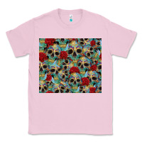 Bubblegum Pink sugar skulls roses tumbler 3 Classic Tee - CTS Tumbler Store