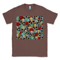 Chestnut sugar skulls roses tumbler 3 Classic Tee - CTS Tumbler Store
