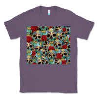 Lavender sugar skulls roses tumbler 3 Classic Tee - CTS Tumbler Store