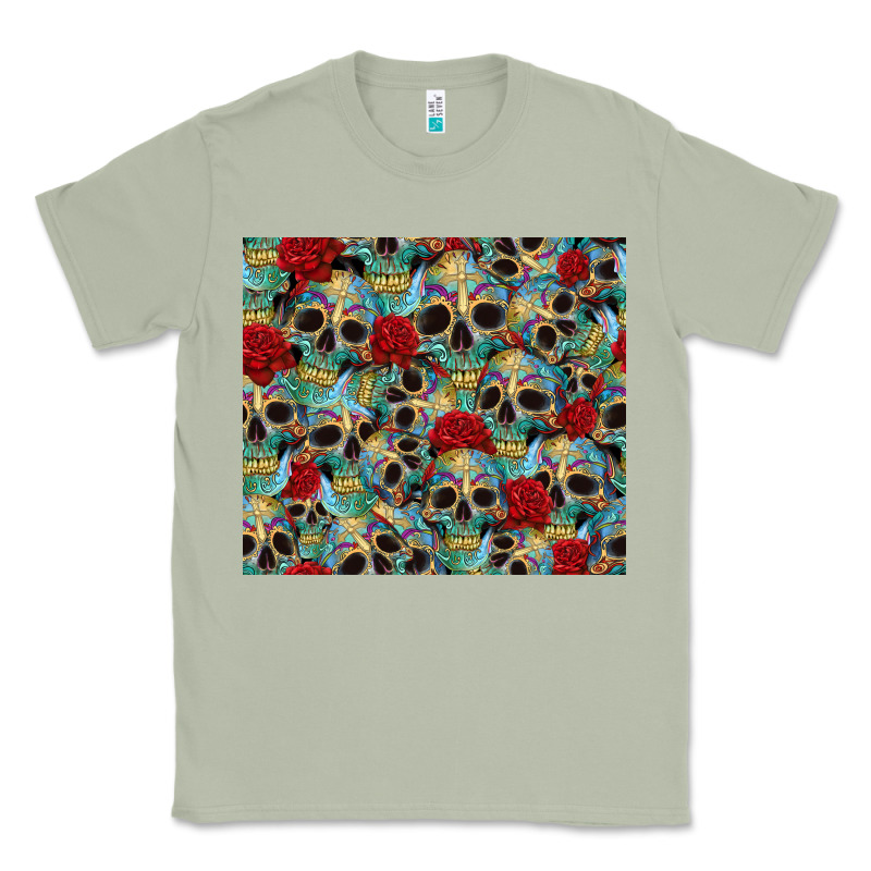 Sugar Skulls Roses Tumbler 3 Classic Tee by CTS Tumbler Store | Teevron