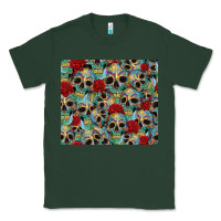 Sports Green sugar skulls roses tumbler 3 Classic Tee - CTS Tumbler Store