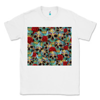 White sugar skulls roses tumbler 3 Classic Tee - CTS Tumbler Store