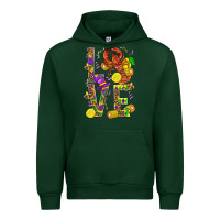 Forest Green Love Crawfish Mardi Gras Urban Hoodie - BundleAndBundleShop