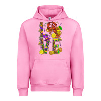 Fuchsia Pink Love Crawfish Mardi Gras Urban Hoodie - BundleAndBundleShop
