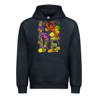 Navy Love Crawfish Mardi Gras Urban Hoodie - BundleAndBundleShop