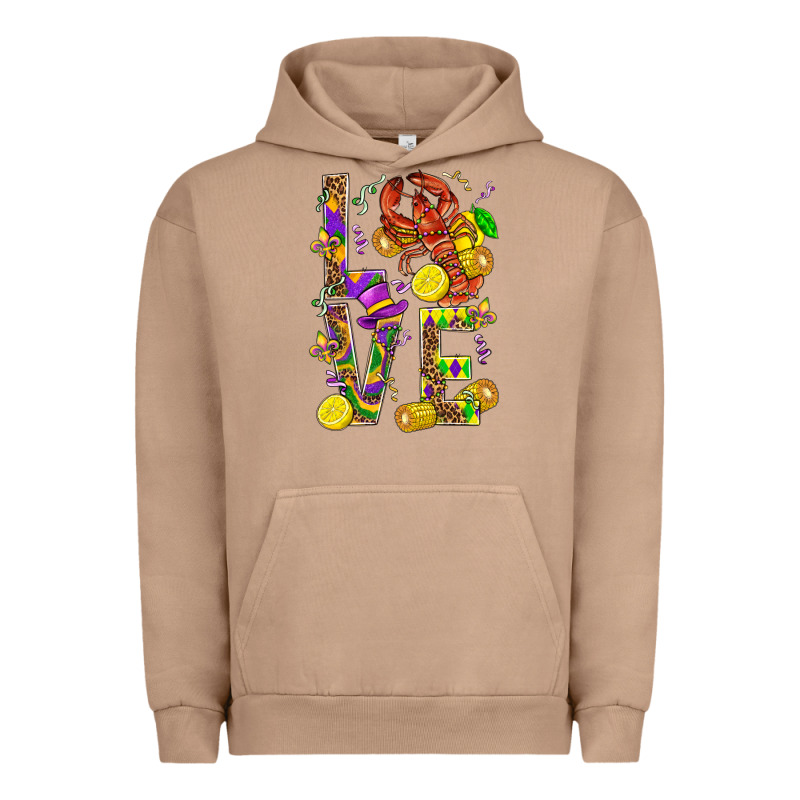Love Crawfish Mardi Gras Urban Hoodie by BundleAndBundleShop | Teevron