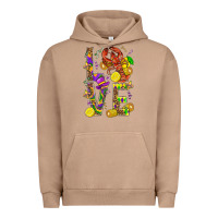Pigment Burro Love Crawfish Mardi Gras Urban Hoodie - BundleAndBundleShop