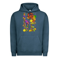 Pigment Midnight Navy Love Crawfish Mardi Gras Urban Hoodie - BundleAndBundleShop