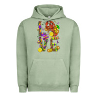 Pigment Oil Green Love Crawfish Mardi Gras Urban Hoodie - BundleAndBundleShop