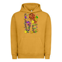 Pigment Peanut Butter Love Crawfish Mardi Gras Urban Hoodie - BundleAndBundleShop
