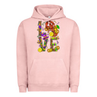 Pigment Salmon Love Crawfish Mardi Gras Urban Hoodie - BundleAndBundleShop