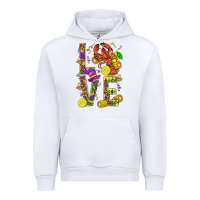 White Love Crawfish Mardi Gras Urban Hoodie - BundleAndBundleShop