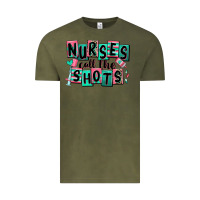 Vintage Olive nurses call the shots Vintage Tee - RanaPortraitStore