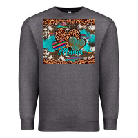 Charcoal Heather hearts mama Premium Sweatshirt - Artiststas
