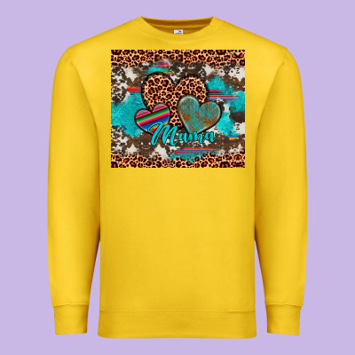 Hearts Mama Premium Sweatshirt Designed By Artiststas