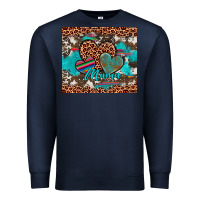 Navy hearts mama Premium Sweatshirt - Artiststas