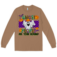 Toasted Coconut I Ghost People All Year Round Long Sleeve Tee - texasbilliewilder