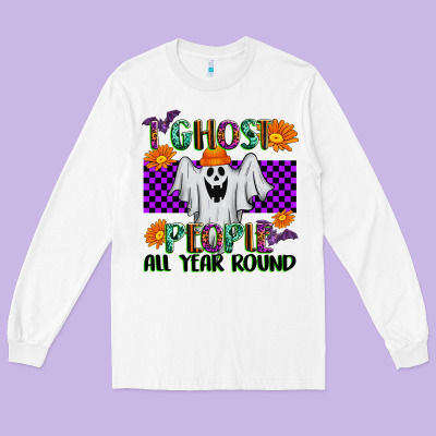 I Ghost People All Year Round Long Sleeve Tee Designed By Texasbilliewilder