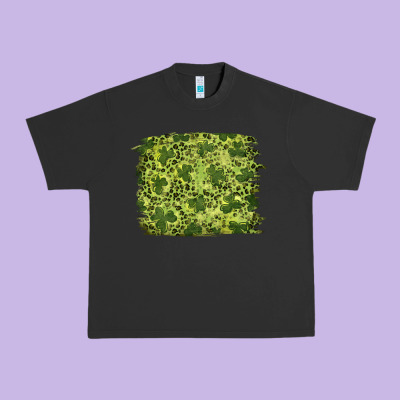 St Patrick's Day Shamrock Leopard Background Urban Heavy Tee Designed By Ranaportraitstore