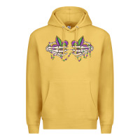 Antique Gold skeleton hands mardi gras Premium Hoodie - MaliasSmallBusiness