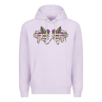 Lilac skeleton hands mardi gras Premium Hoodie - MaliasSmallBusiness
