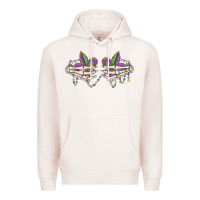 Pale Pink skeleton hands mardi gras Premium Hoodie - MaliasSmallBusiness