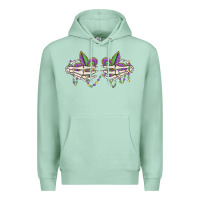 Seafoam skeleton hands mardi gras Premium Hoodie - MaliasSmallBusiness