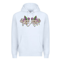 White skeleton hands mardi gras Premium Hoodie - MaliasSmallBusiness