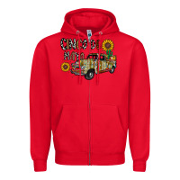 Red cinco de mayo truck Zipper Hoodie - CowhideDigitalArt