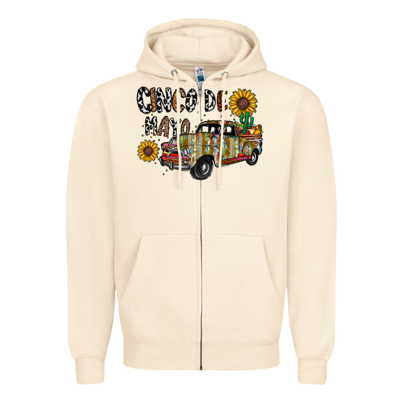 Cinco De Mayo Truck Zipper Hoodie by CowhideDigitalArt | Teevron