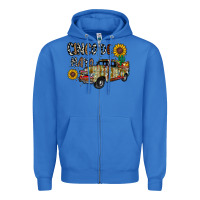 True Royal cinco de mayo truck Zipper Hoodie - CowhideDigitalArt