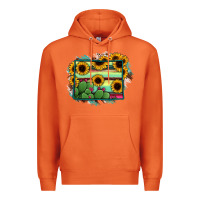 Carrot wyoming map sunflower cactus serape Premium Hoodie - RanaPortraitStore