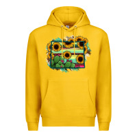 Lemon wyoming map sunflower cactus serape Premium Hoodie - RanaPortraitStore