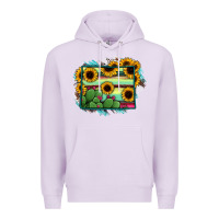Lilac wyoming map sunflower cactus serape Premium Hoodie - RanaPortraitStore
