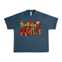Midnight Navy birthday diva Urban Heavy Tee - Zillion Design Studio