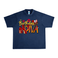 Navy birthday diva Urban Heavy Tee - Zillion Design Studio