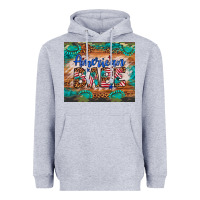 Heather Grey american babe Heavyweight Hoodie - Artiststas