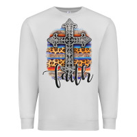 Dove Grey western faith Premium Sweatshirt - AdoDesignShop