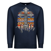 Navy western faith Premium Sweatshirt - AdoDesignShop