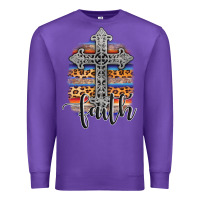 Purple western faith Premium Sweatshirt - AdoDesignShop