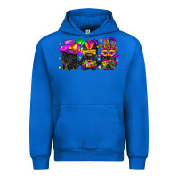 Cobalt Mardi Gras afro gnomies Urban Hoodie - BundleAndBundleShop