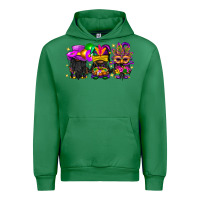 Emerald Mardi Gras afro gnomies Urban Hoodie - BundleAndBundleShop