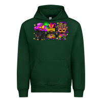 Forest Green Mardi Gras afro gnomies Urban Hoodie - BundleAndBundleShop