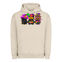 Pigment French Oak Mardi Gras afro gnomies Urban Hoodie - BundleAndBundleShop