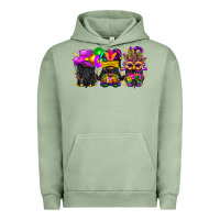 Pigment Oil Green Mardi Gras afro gnomies Urban Hoodie - BundleAndBundleShop