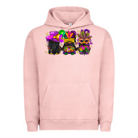 Pigment Salmon Mardi Gras afro gnomies Urban Hoodie - BundleAndBundleShop