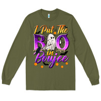 Army Green I Put The Boo In Boujee Long Sleeve Tee - texasbilliewilder